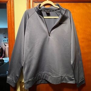Nike gray blue color Dri-FIT Top, size large, 3/4 zip great condition